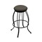 Holland Bar Stool Co 30" Swivel Bar Stool, Black Wrinkle, Graph Chalice Seat 300030BW019 - alternate 1